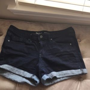 Denim shorts high waist
